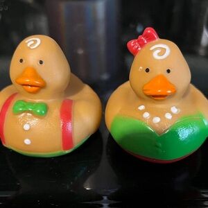 New Gingerbread Couple Rubber Duck Duo